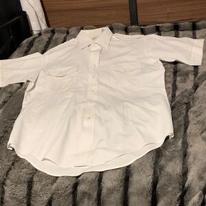 #382 The Aviator by Van Heusen Classic White Men's short sleeve  Shirt